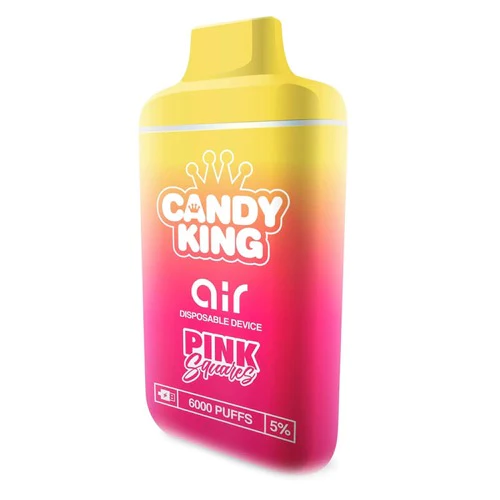 CANDY KING AIR SYNTHETIC - DISPOSABLE VAPE DEVICE - PINK SQUARES