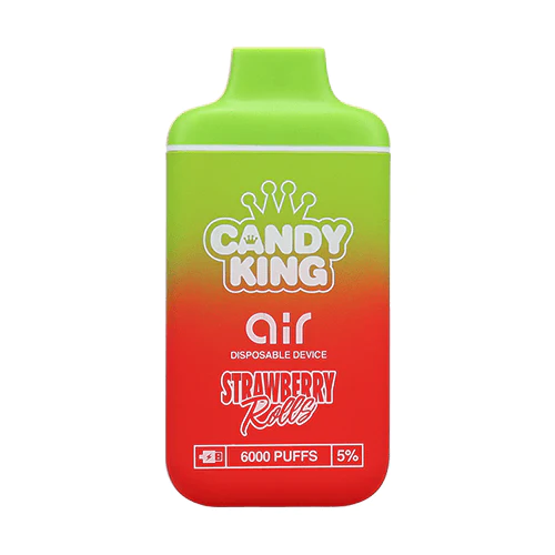 CANDY KING AIR SYNTHETIC - DISPOSABLE VAPE DEVICE - STRAWBERRY ROLLS